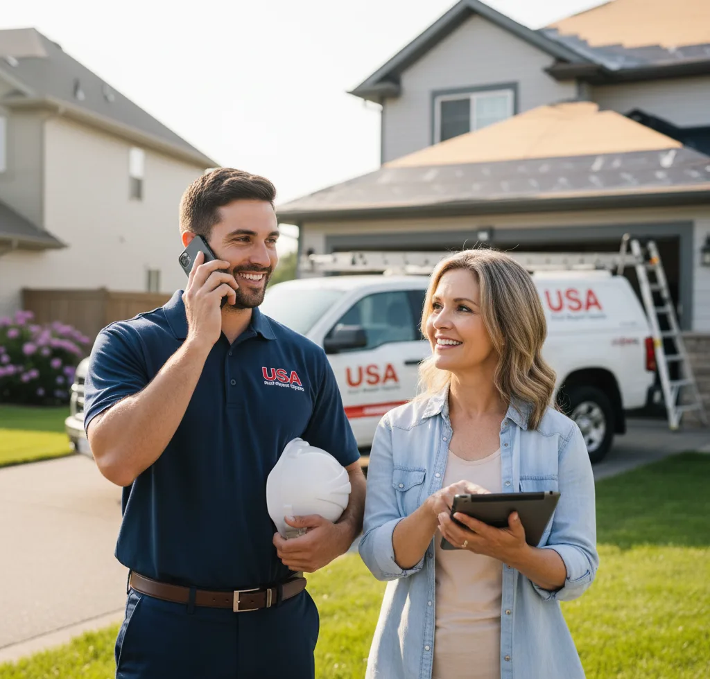 USA Roof Repair Experts customer support in Manchester Center